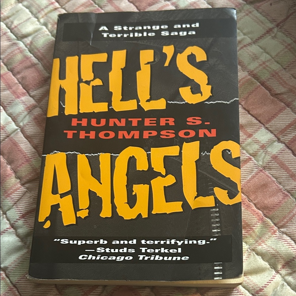 Hell's Angels by Hunter S. Thompson — Black & Yellow Paperback